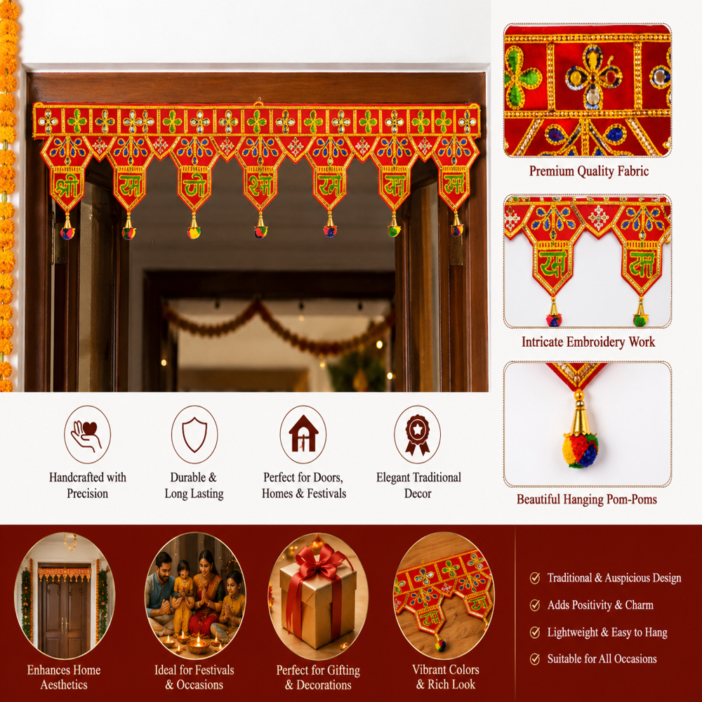 KRISHNA HANDLOOM Stylish Decorative Door Festival Wall Art  U 7