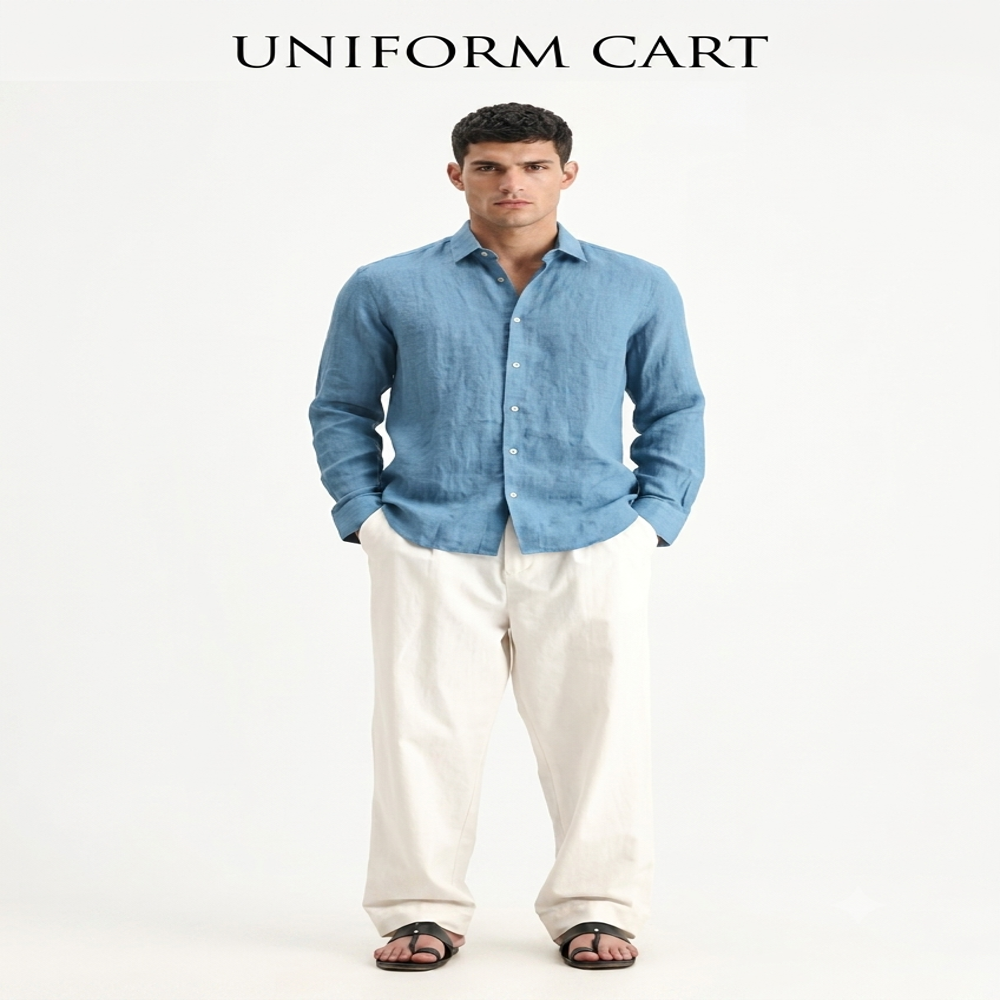 Linen premium chambray shirt