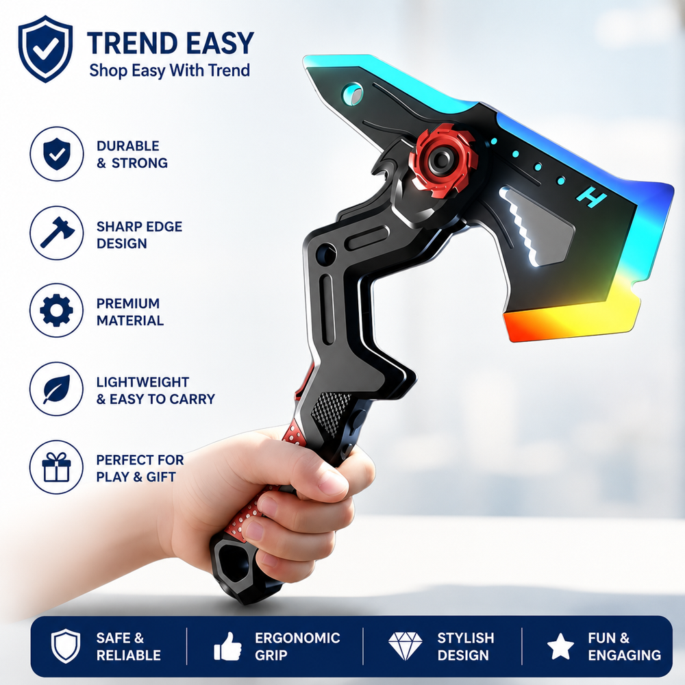 LED Glowing Axe Sword with Mist Effect