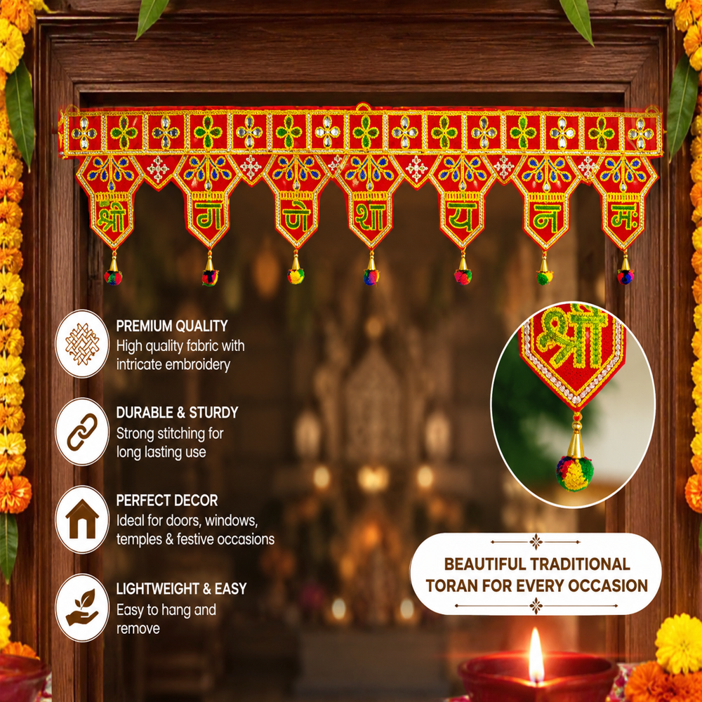 KRISHNA HANDLOOM Handmade Decorative Festival Door Art  U 12