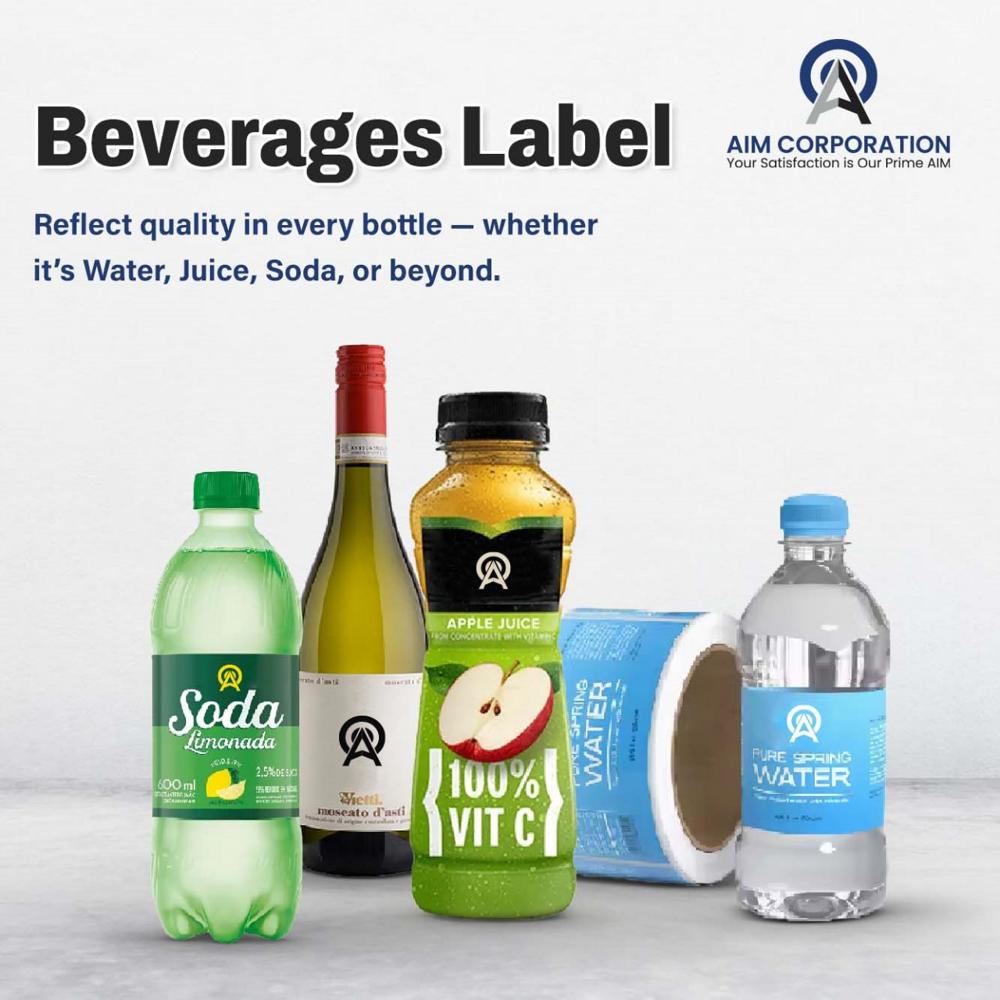 Beverage Shrink Sleeve Labels - Color: Multicolor