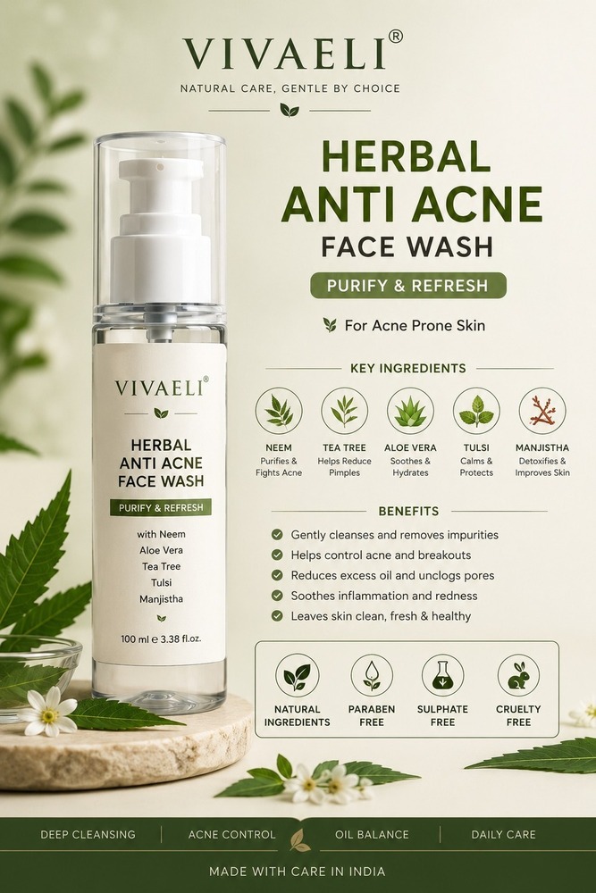 Vivaeli Herbal Anti Acne Face Wash
