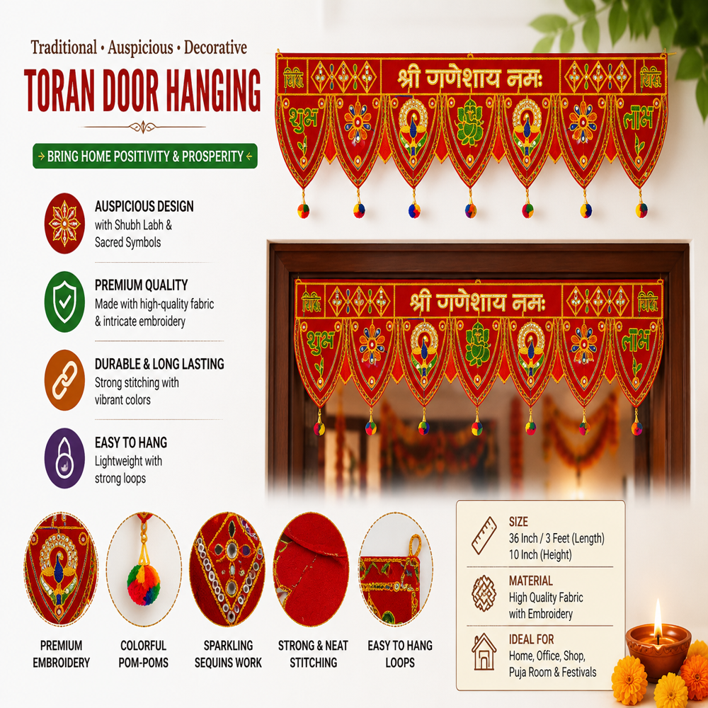 KRISHNA HANDLOOM Elegant Decorative Home Temple Decor V 4