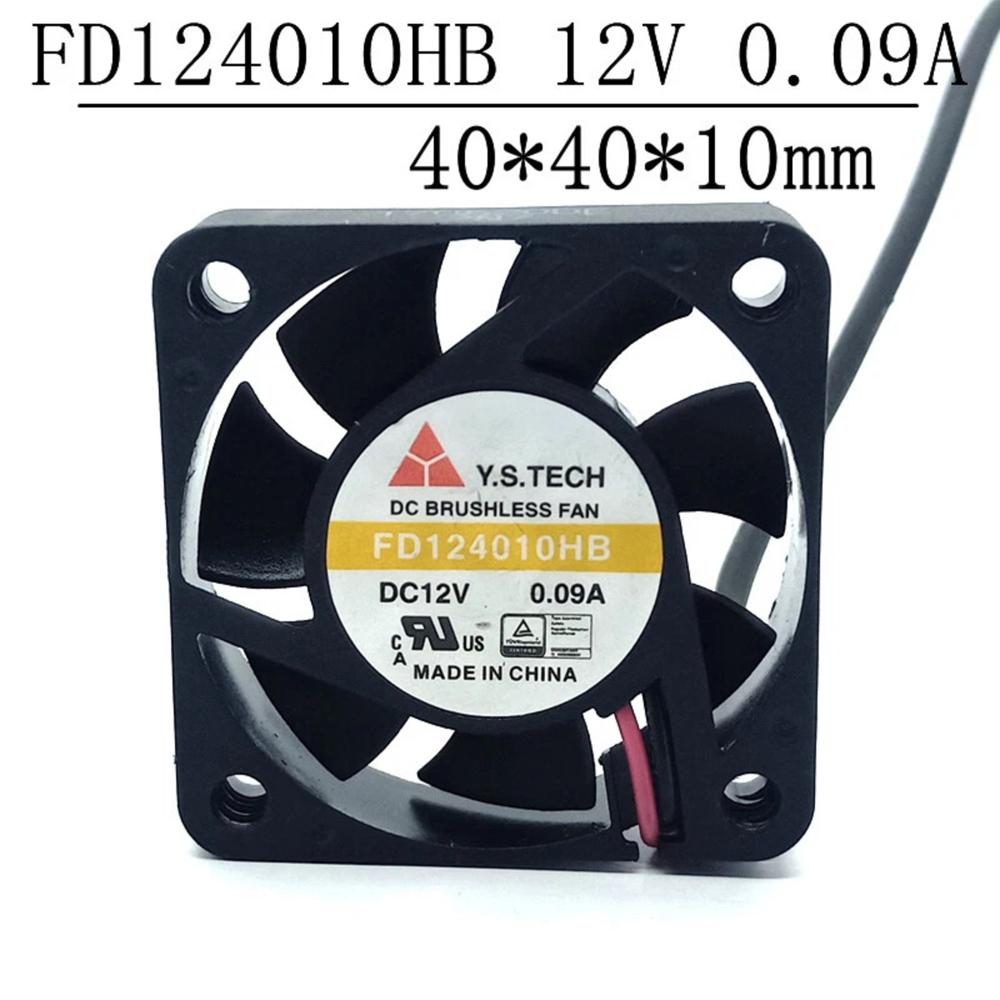 Y.S. TECH FD124010HB 12V DC 0.09A 4010mm Ball Bearing Industrial Axial Cooling Fan