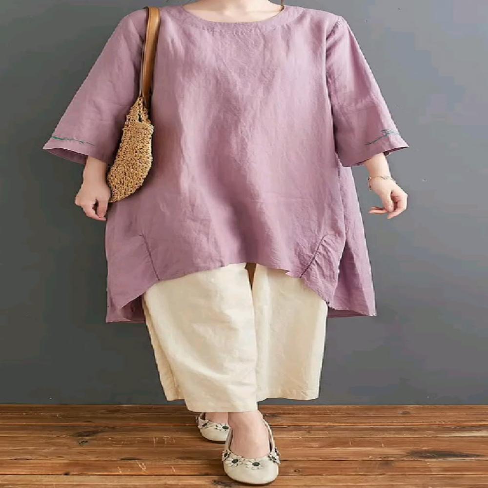 100% Linen Soft Tunic Dress