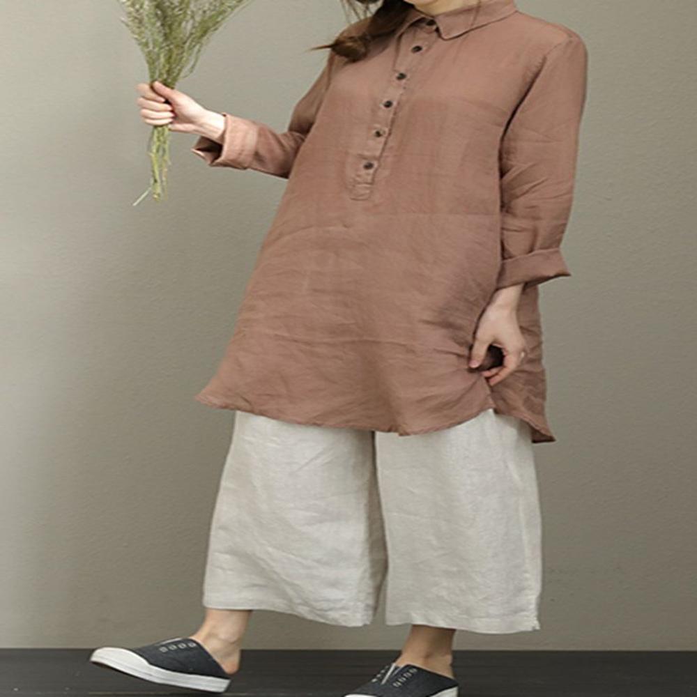 100% Linen Soft Tunic Dress
