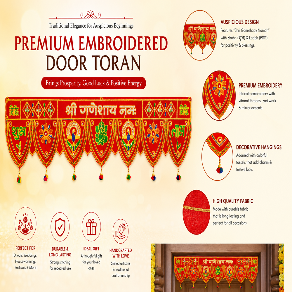 KRISHNA HANDLOOM Traditional Decorative Festival Home Hanging V 6