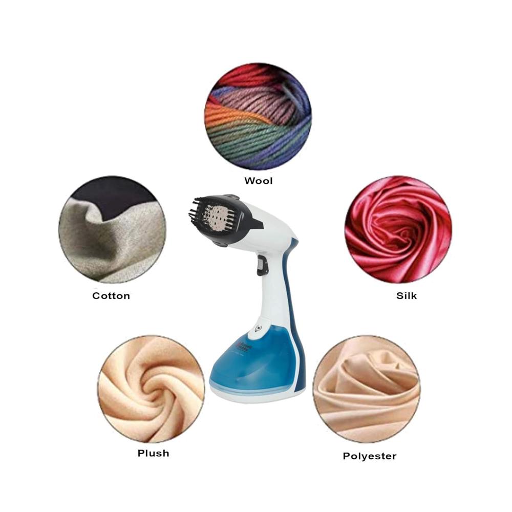 Russell Hobbs RGS1500 HANDY 1500W Garment Steamer | 260ml Detachable Tank | 26g Steam, Auto Shut-Off | Portable Travel Steam Iron | Kills 99.9% Bacteria | Brush Attachment | 2-Year Warranty (Silver)