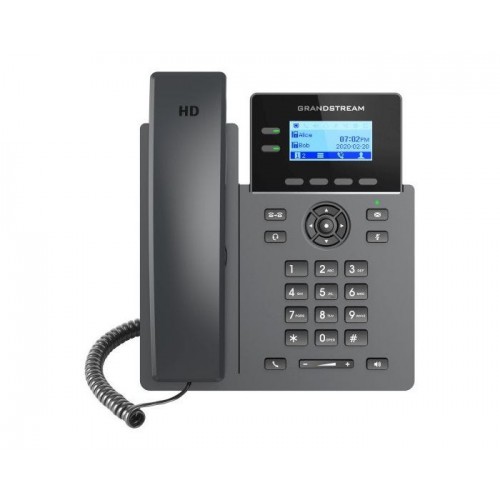 Grandstream Grp2602g - Premium Plastic, 206x188x53 Mm, Desktop/wall-mountable | Hd Audio, 5-way Conferencing, Dual Gigabit Ports, 4 Sip Lines, Enterprise Security