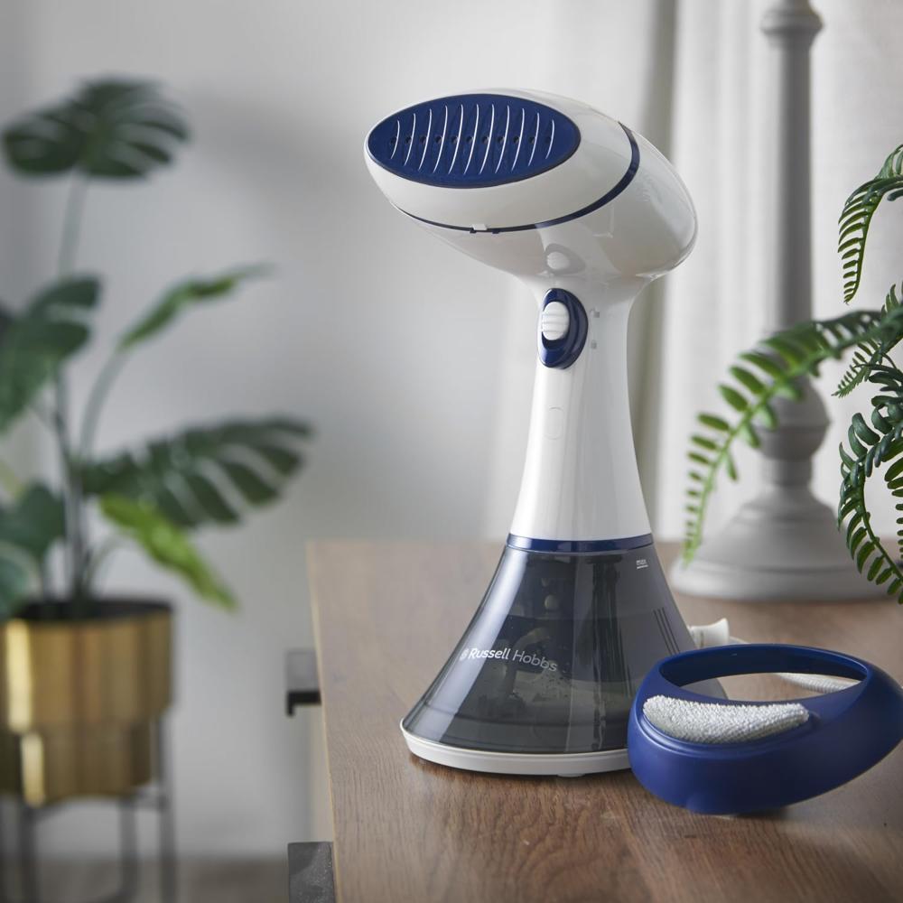 Russell Hobbs 1600W Steam Genie Handheld Garment Steamer | No Ironing Board Needed, Ready to Use in 45s |200 ml Detachable Water Tank, Compact Clothes Steamer, Home & Travel |10 m Steam Time, 25592-56