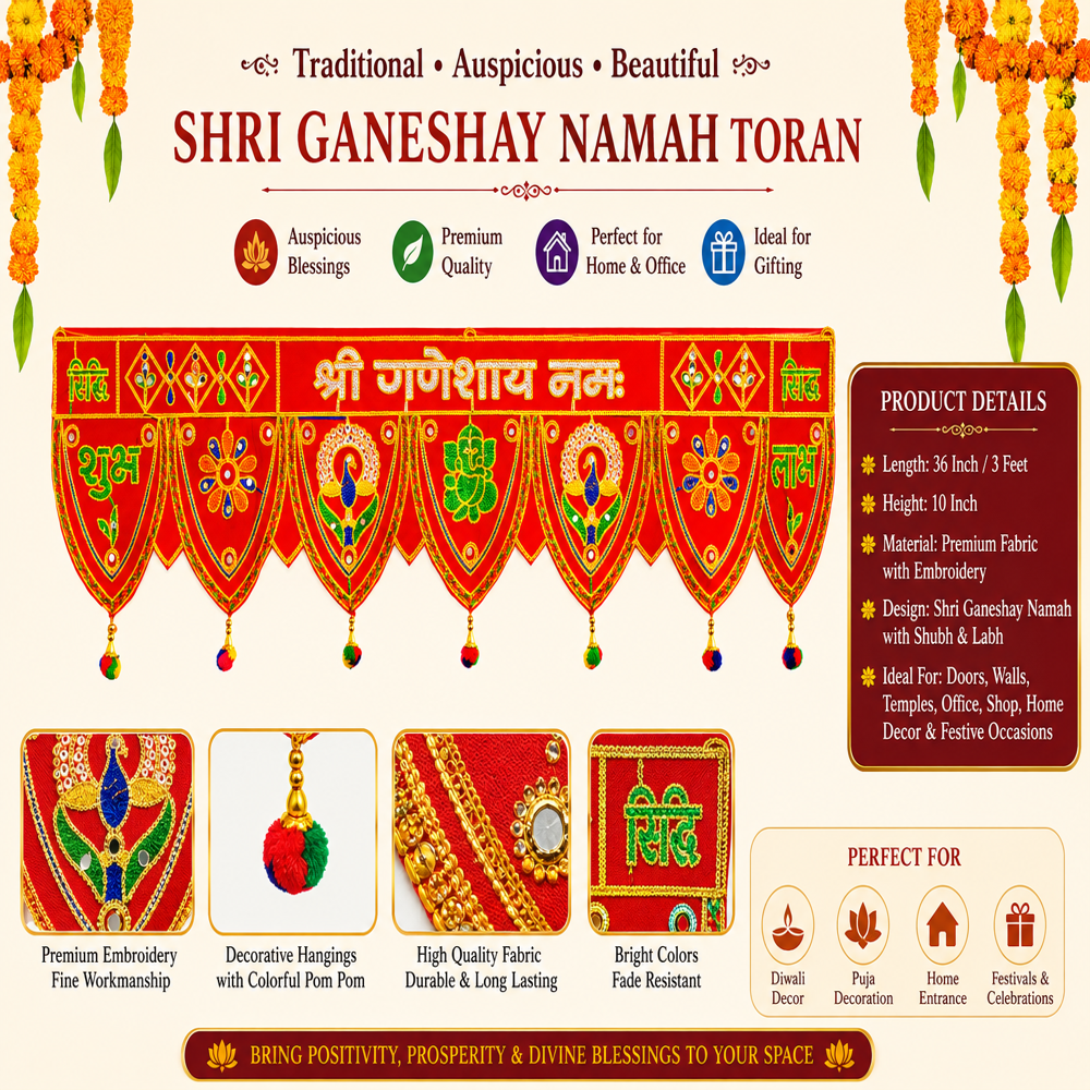 KRISHNA HANDLOOM Elegant Decorative Main Entrance Decor V 10
