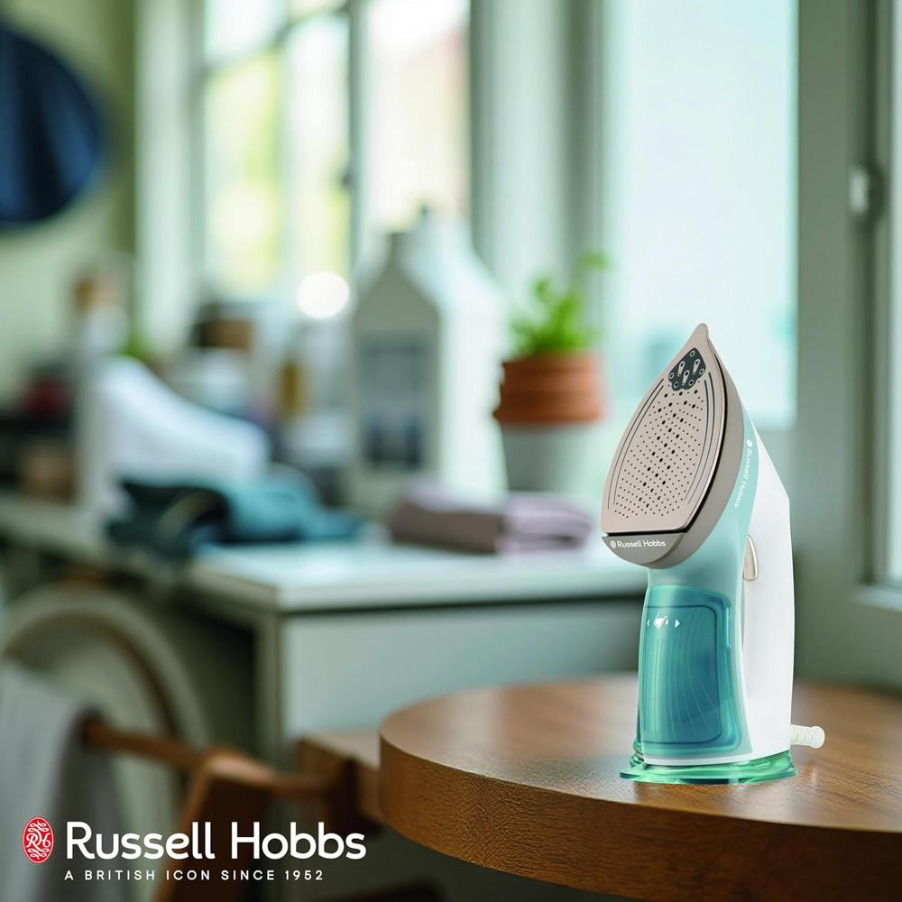Russell Hobbs 1960W Handheld Garment Steamer RGS1960HANDY | Constant Powerful Steam Flow Vertical & Horizontal Steaming | Kills 99.9%* Bacteria, Eco & Boost Modes, Fast heat up | 2 Years Warranty