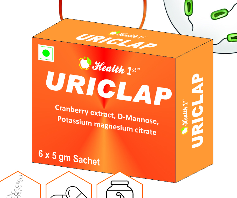 Uriclap Cranberry Extract D Mannose Potassium Magnesium Citrate Sachet