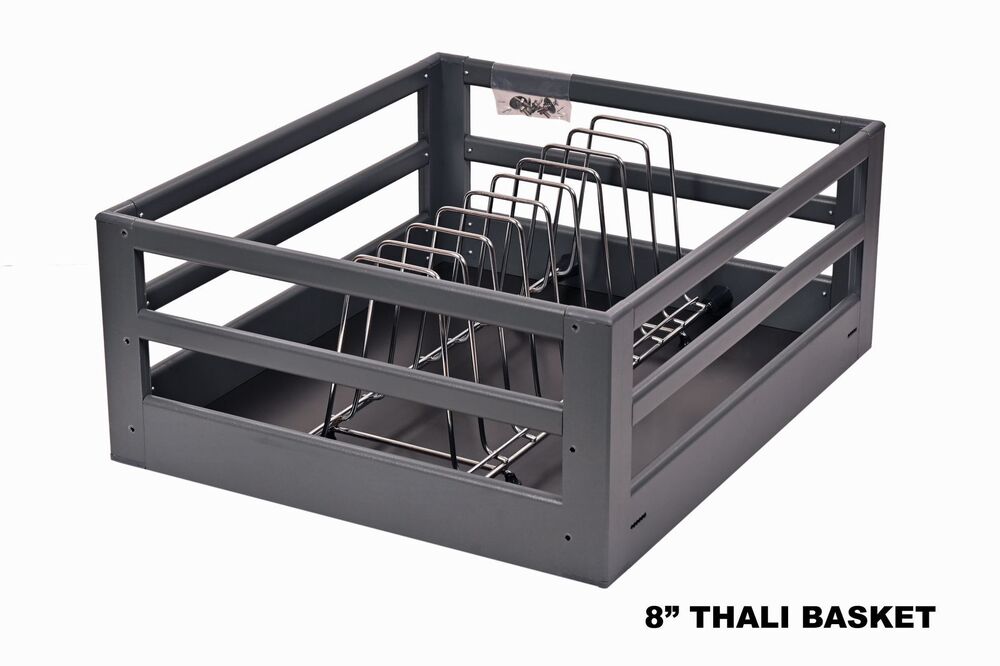 Dark Grey Aluminium  Thali Basket