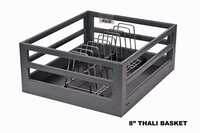 Dark Grey Aluminium  Thali Basket - Application: Kitchen Drawer Organizers