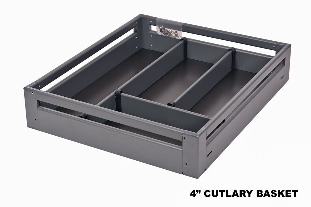 Dark Grey Aluminium  Cutlery Basket