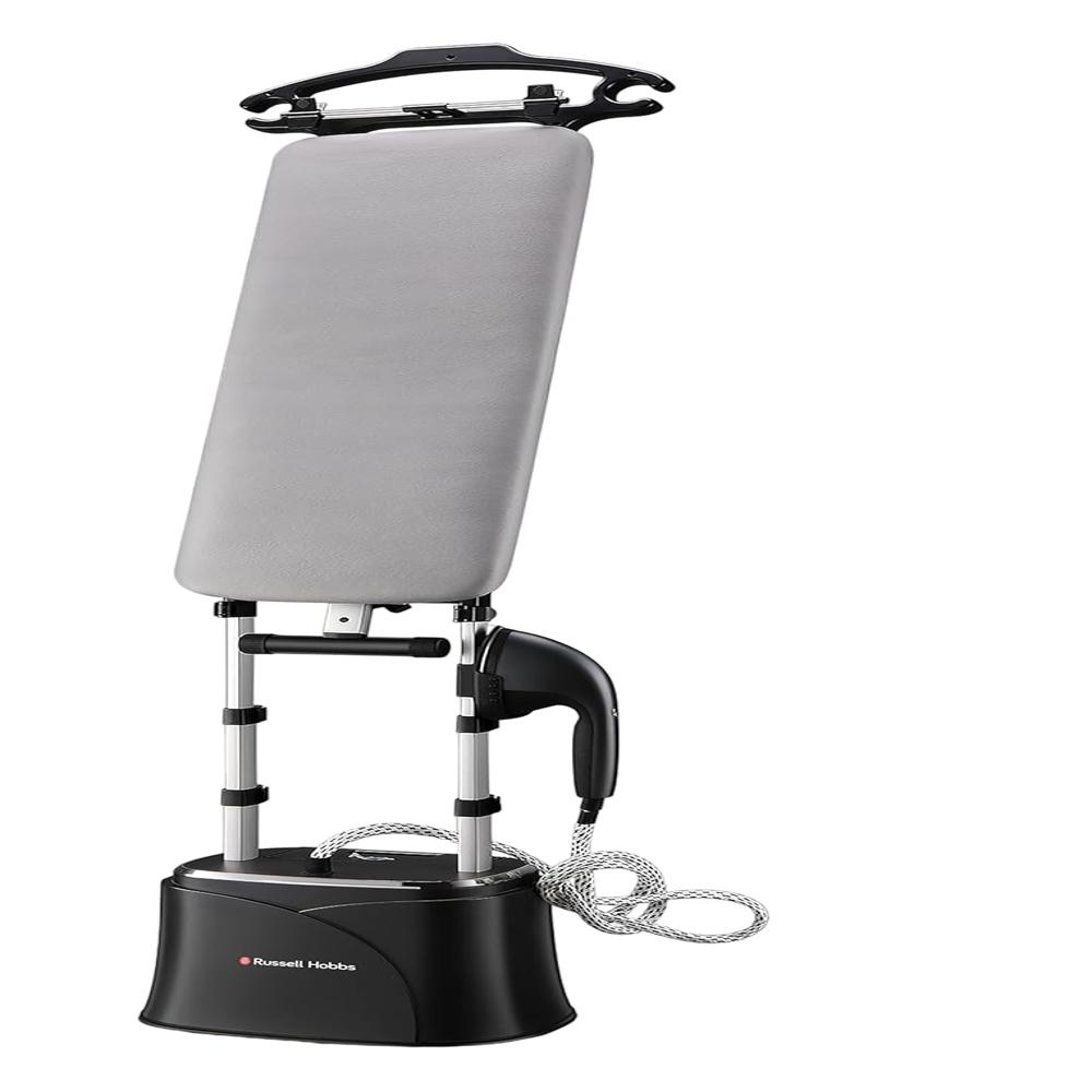 Russell Hobbs SteamStation 2000W 2-in-1 Vertical Garment Steamer & Dry Iron | 2.2L Detachable Water Tank, 30s Fast Heat Up | Smart Safety Controls with Auto Shut Off & 79cm Ironing Board | RGS2000SS