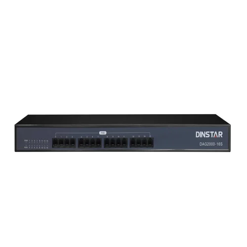 Dinstar Dag2000-16s - Metal Enclosure, 440x200x44mm, Rack Mount 1u | 16 Fxs Ports, Sip V2.0, G.168 Echo Cancellation, Web Gui Management