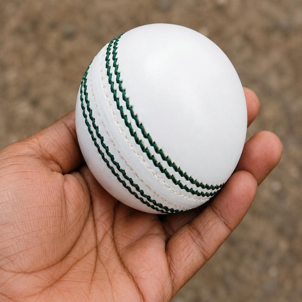 Leather Cricket ball white