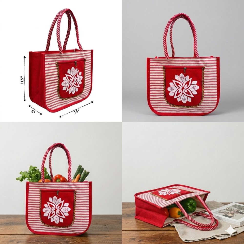Jute and Canvas bag