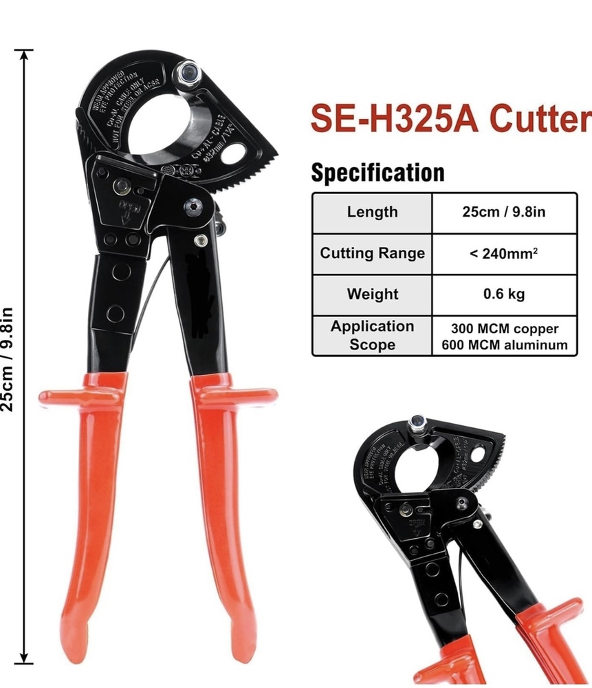 Cable And Ratchet Wire Cutter
