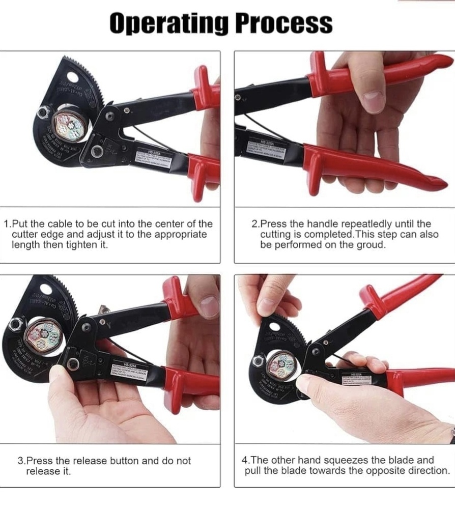 Cable And Ratchet Wire Cutter