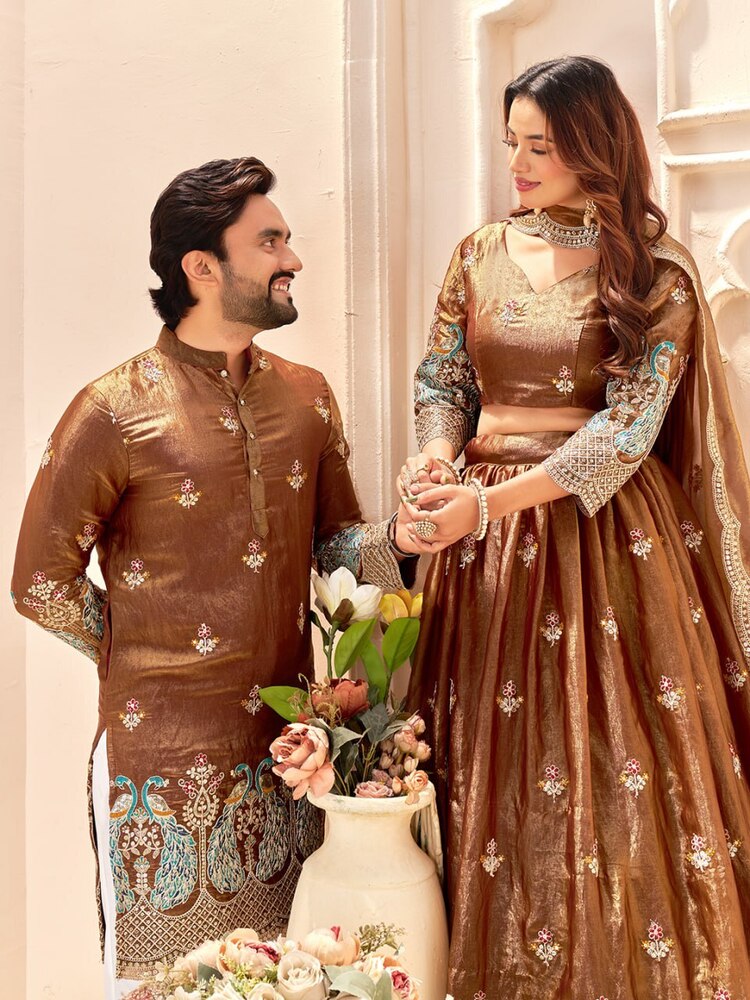 Couple Combo Lehanga Choli And Kurta