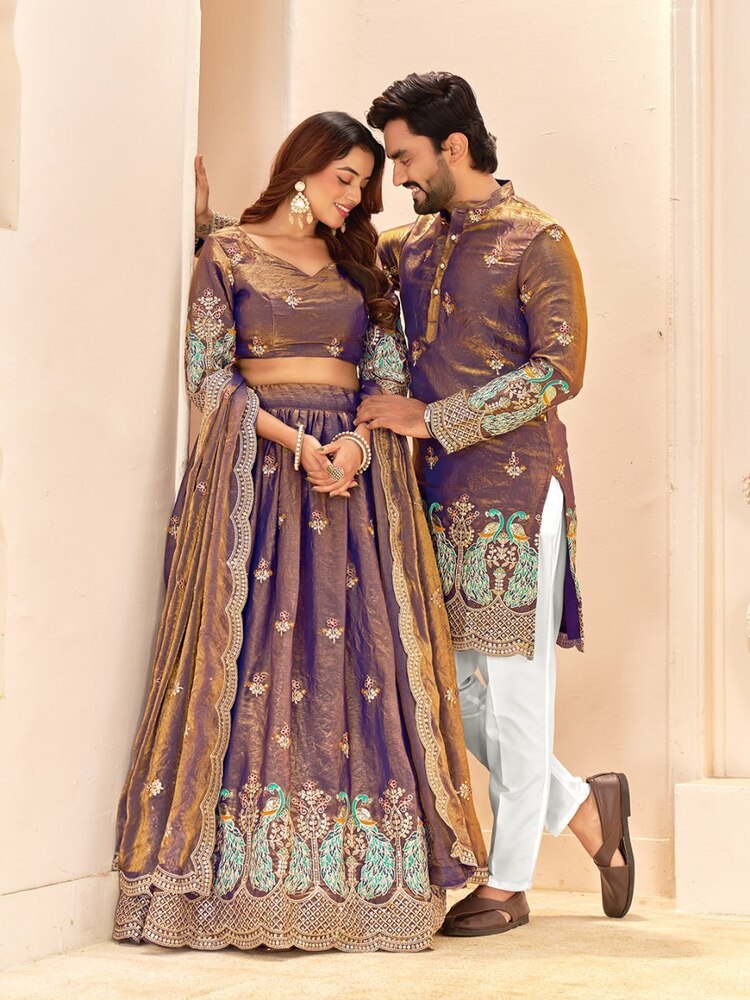 Couple Combo Lehanga Choli And Kurta
