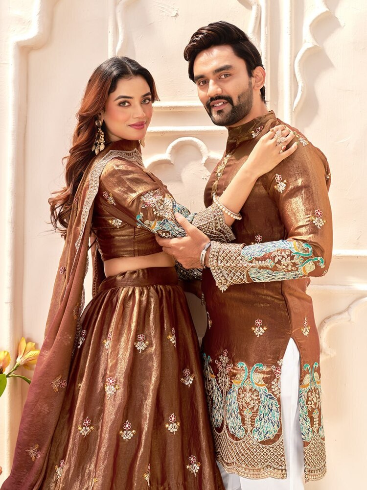 Couple Combo Lehanga Choli And Kurta