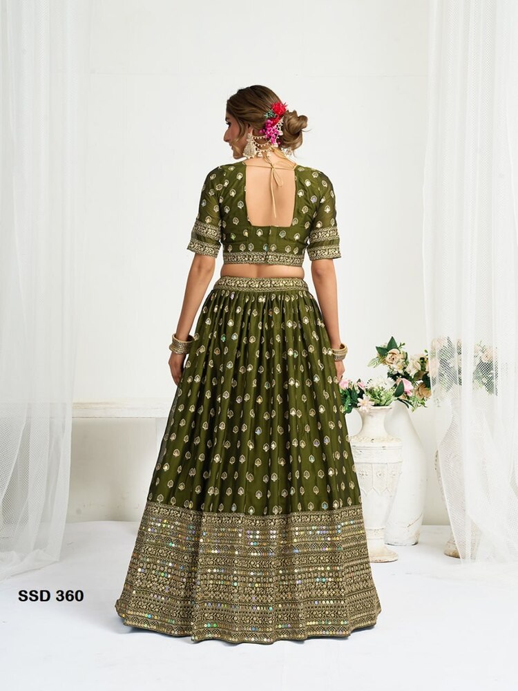 Green Lehnga  Choli