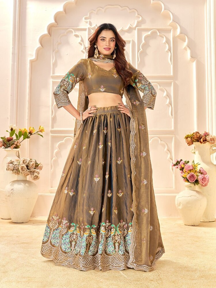 Brown Color Lehnga Choli