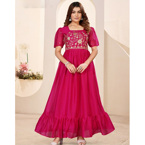 Golden Color Long Kurtis