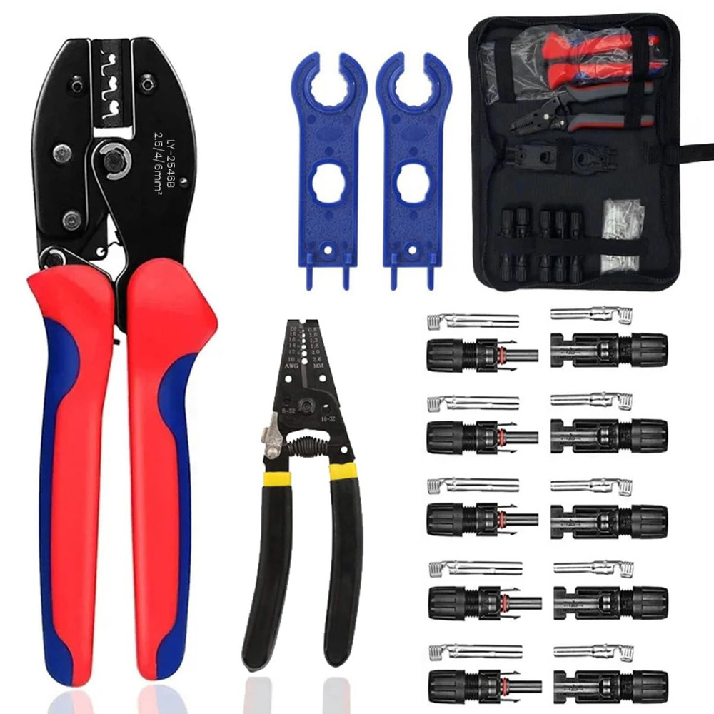 Solar Crimper Tool Kit Wire Stripper