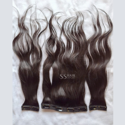 Clip In Hair Extension For Thinning Hair and Wedding Real Indian Human Hair