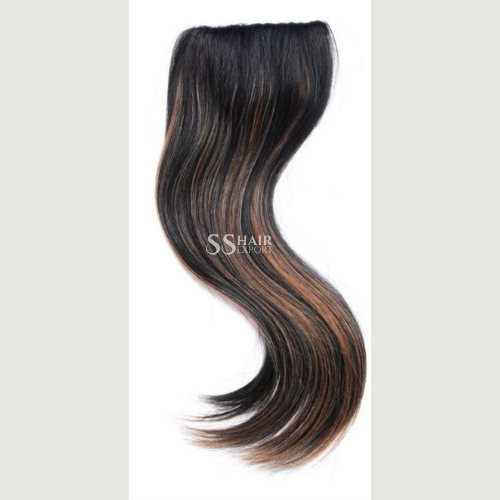 Color Hair Streak Clip In Hair Extension Human Hair 22inch | 60g 2PC