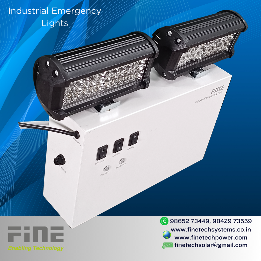 FINE Emergency Industrial Light 40W LED With Battery Backup