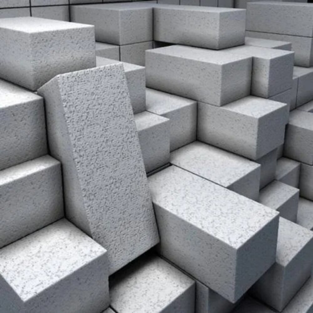 Cement Brick - High Strength | 9 In X 4 In X 3 In, Gray Color, Long Lifespan For Heavy-duty Structures