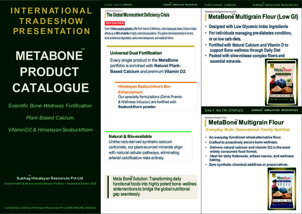 Low Gi Meta Bone Multigrain Flour - Cultivation Type: Organic
