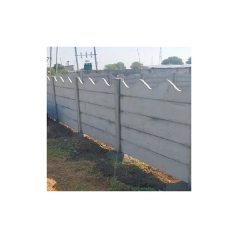 Boundary Wall - 50mm Cement Material | Industrial Durability For Strong And Secure Boundaries