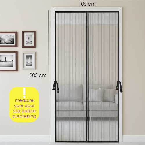 Polyster magnetic door screen