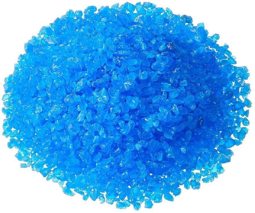 Blue Copper Sulphate Crystals (CuSO4)