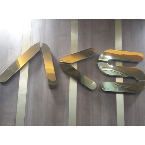 Stainless Steel Letters - Custom Size, Gold Mirror Polished | Corrosion Resistant, UV Protected, Smooth Edges, Wall Mounted