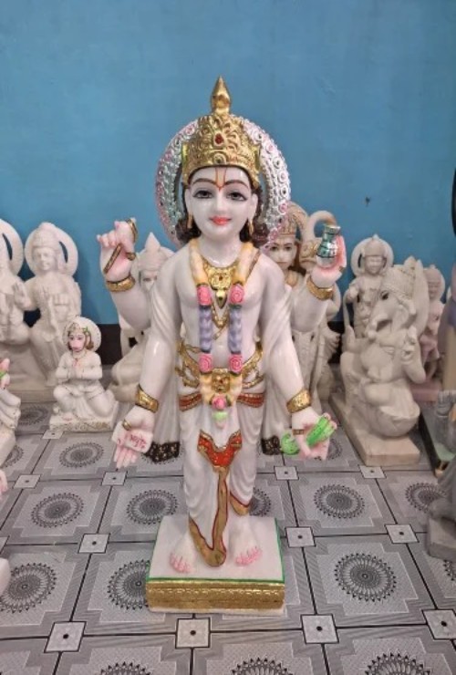 Marble Dhanvantari Statue