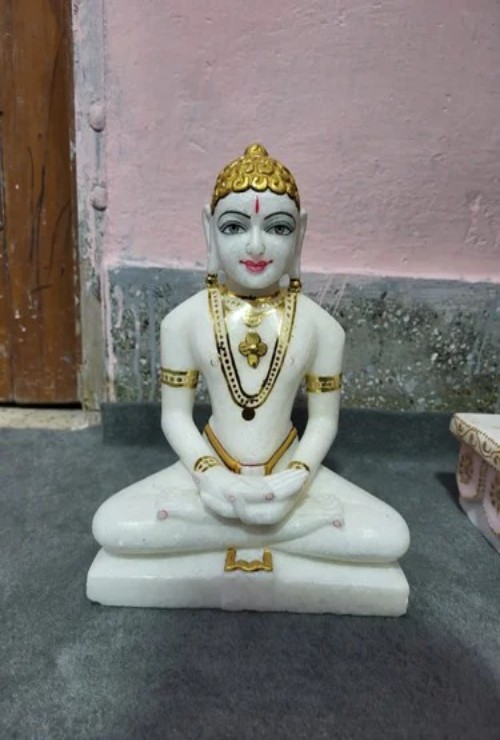 Marble Jain Mahaveer Statue