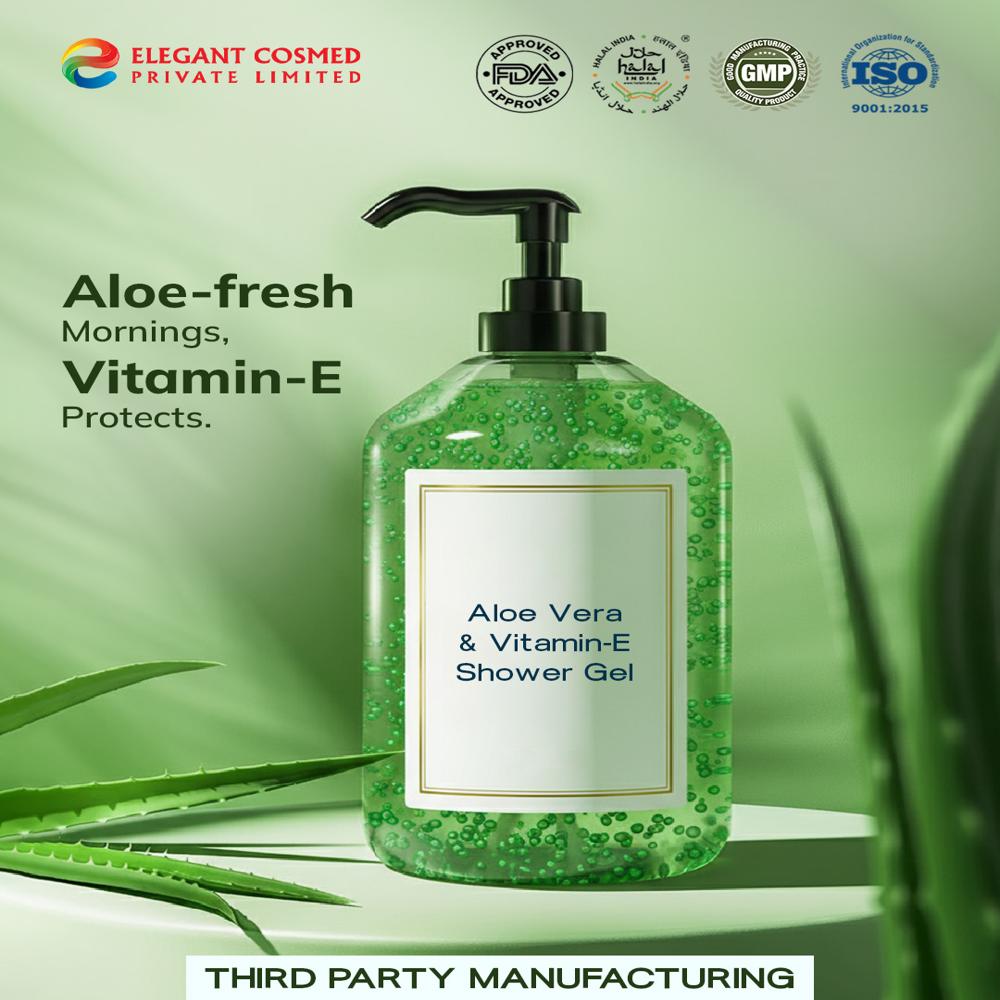 Aloe Vera & Vitamin-e Shower Gel Gentle Sls-free Hydrating Cleanser Third Party Manufacturing - Ingredients: Chemicals