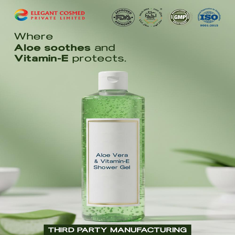 Aloe Vera & Vitamin-E Shower Gel Gentle SLS-Free Hydrating Cleanser Third Party Manufacturing