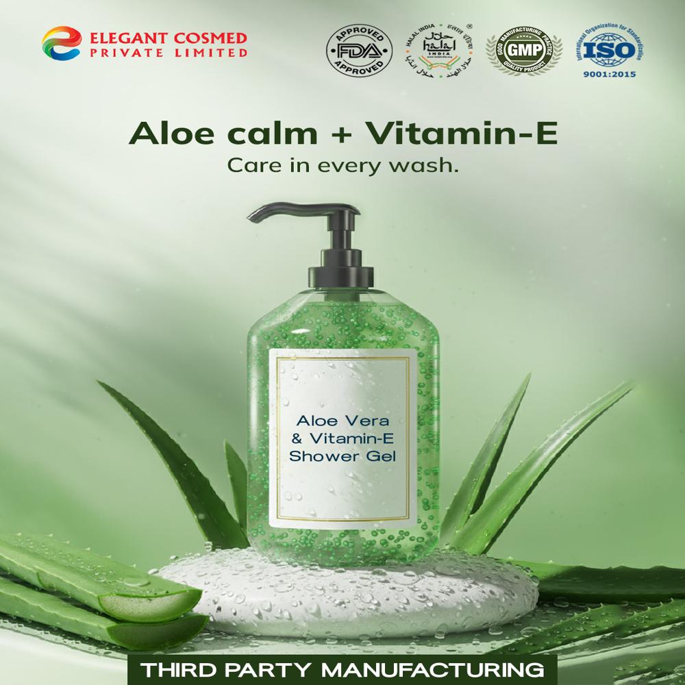 Aloe Vera & Vitamin-E Shower Gel Gentle SLS-Free Hydrating Cleanser Third Party Manufacturing
