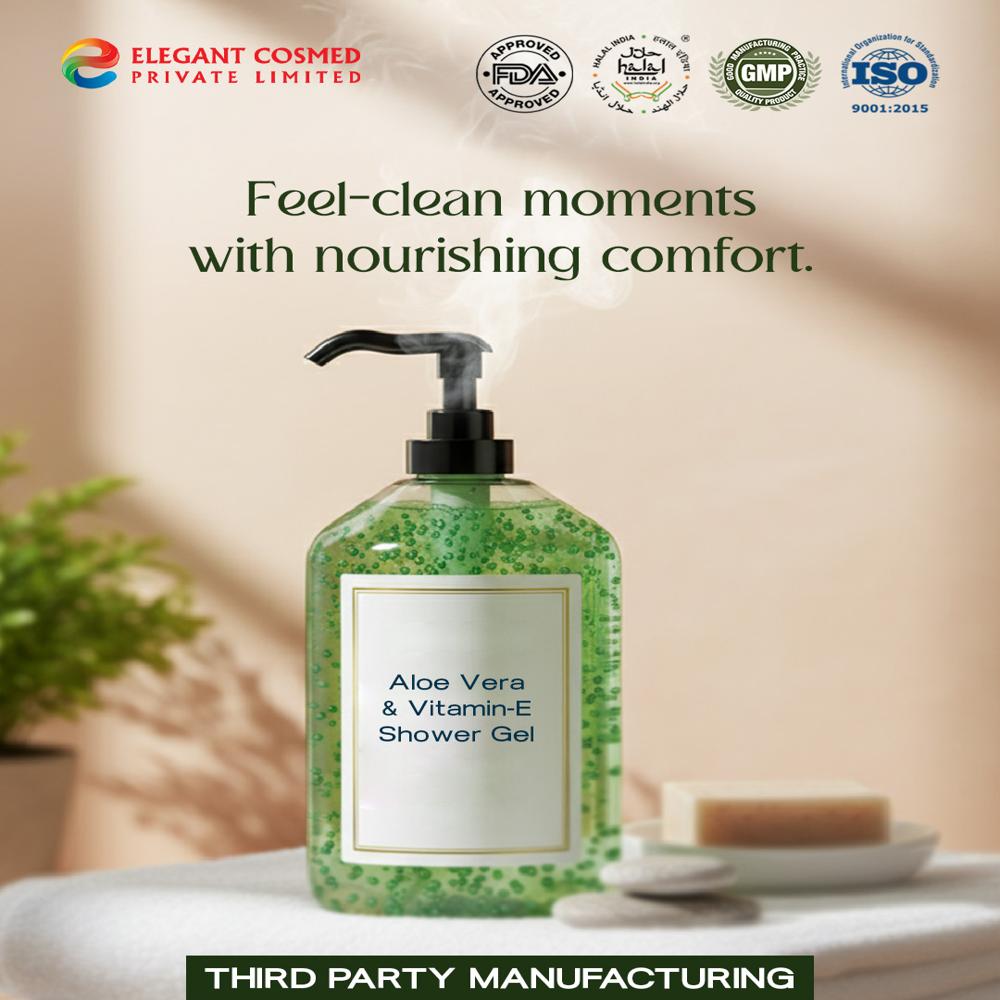Aloe Vera & Vitamin-E Shower Gel Gentle SLS-Free Hydrating Cleanser Third Party Manufacturing
