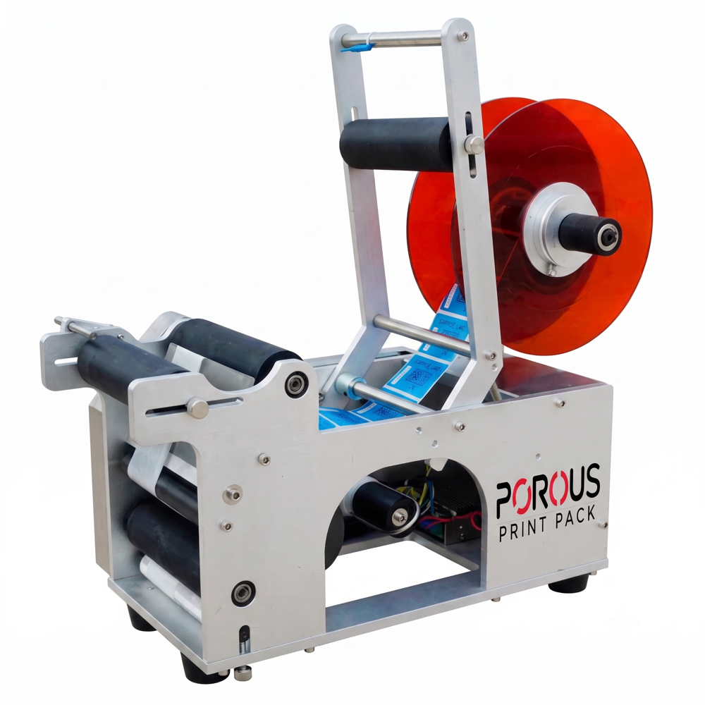 Round Bottle Sticker Label Machine - Accuracy: High Precision (Assumed From Image)