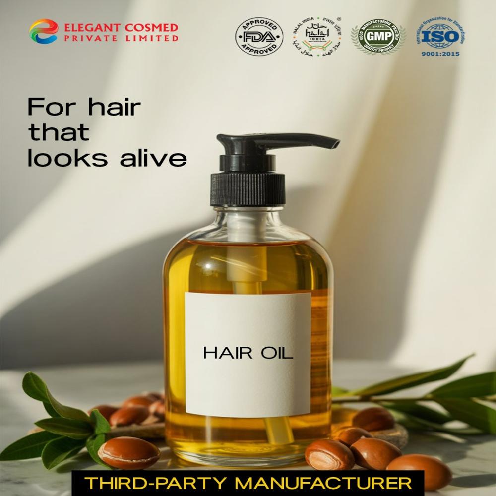 Almond Hair Oil Nourishing & Softening Hair Blend Third Party Manufacturing